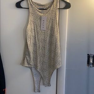 NWT high neck cheetah body suit